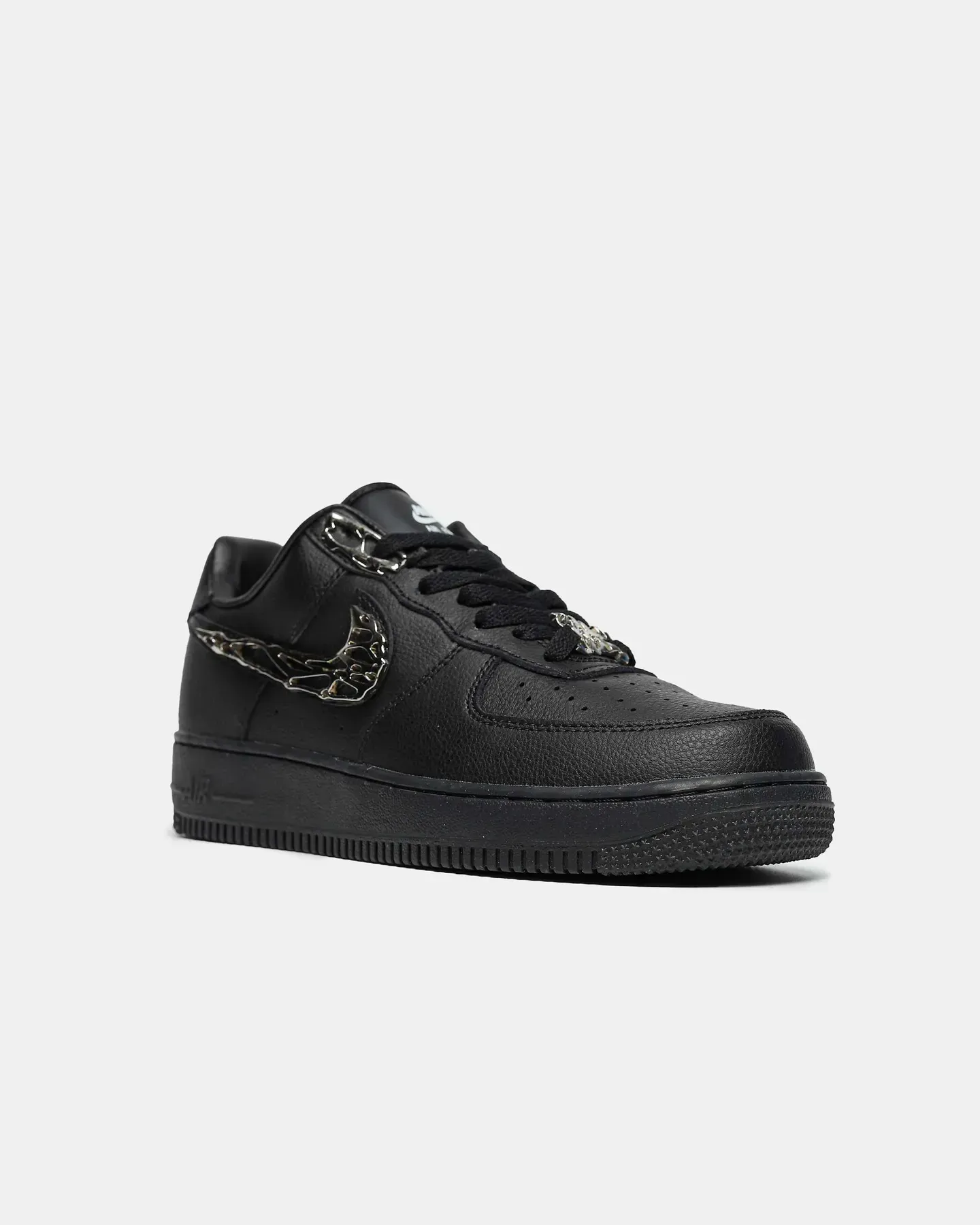 Nike Air Force 1 Low BLACK ‘Molten Metal Swoosh - Зображення 6