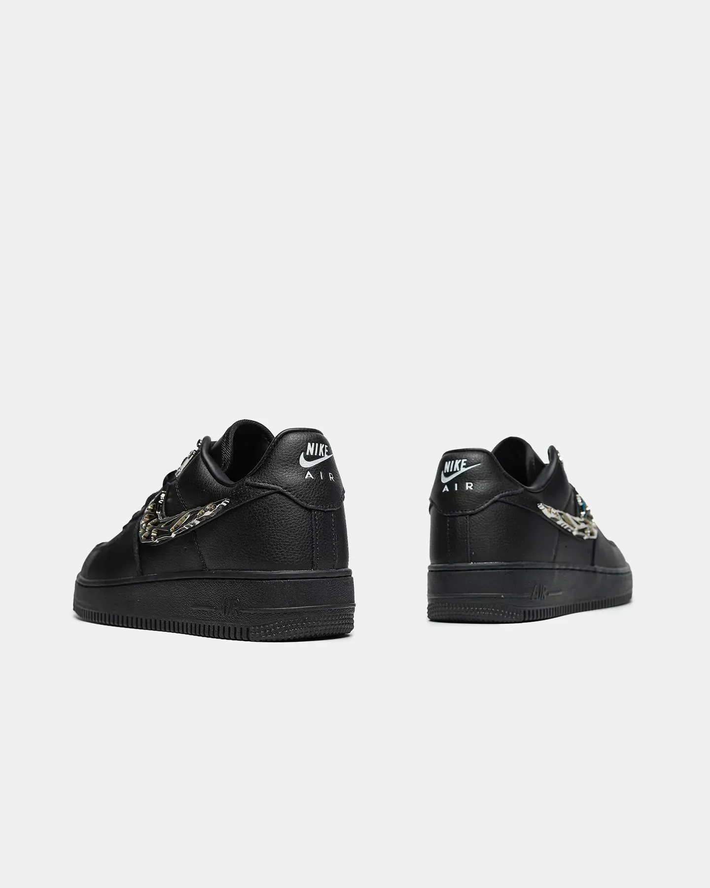 Nike Air Force 1 Low BLACK ‘Molten Metal Swoosh - Зображення 9