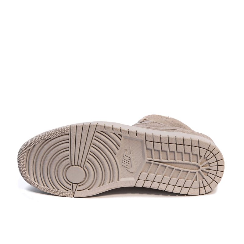 Jordan 1 Rerto Mid Beige Winter С МЕХОМ