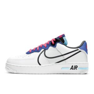 Nike Air Force 1 Low React White Astronomy Blue Laser Crimson CT1020-102