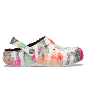 Crocs Classic Lined Tie-Dye Clog Black Multi