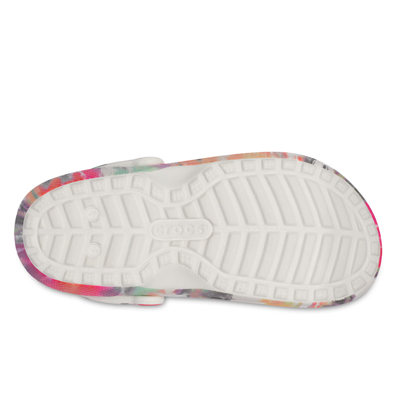 Crocs Classic Lined Tie-Dye Clog Black Multi
