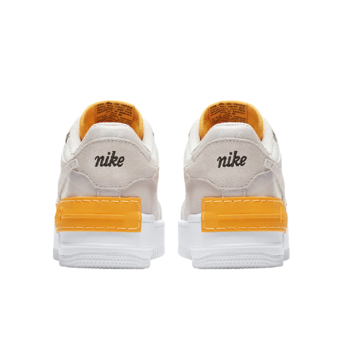 Nike Air Force 1 Shadow Vast Grey Laser Orange CU3446-001