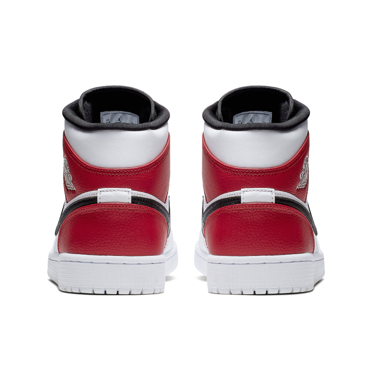 Jordan 1 Mid White Black Gym Red 554724-116