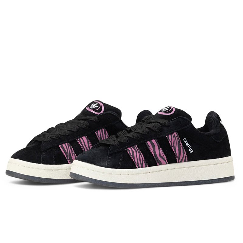 Adidas Campus Black Pink Zebra
