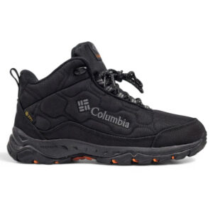 Columbia Waterproof Boots Black Orange З ХУТРОМ