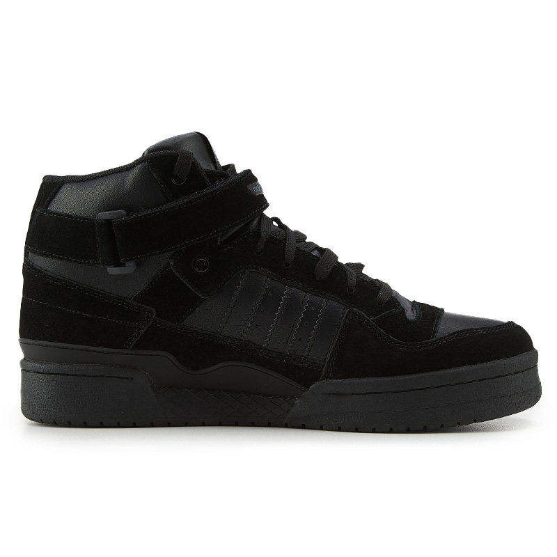 Adidas Forum High Triple Black З ХУТРОМ