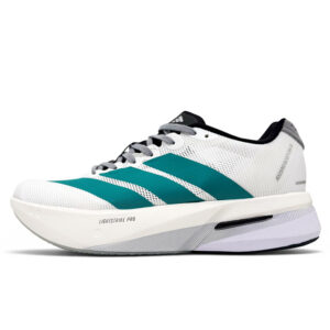 Adidas Adizero Boston 13 White Pure Teal JR4791