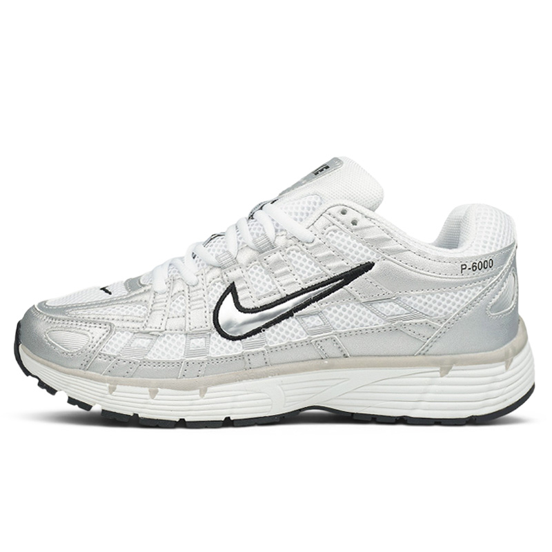 Nike P-6000 White Silver Black