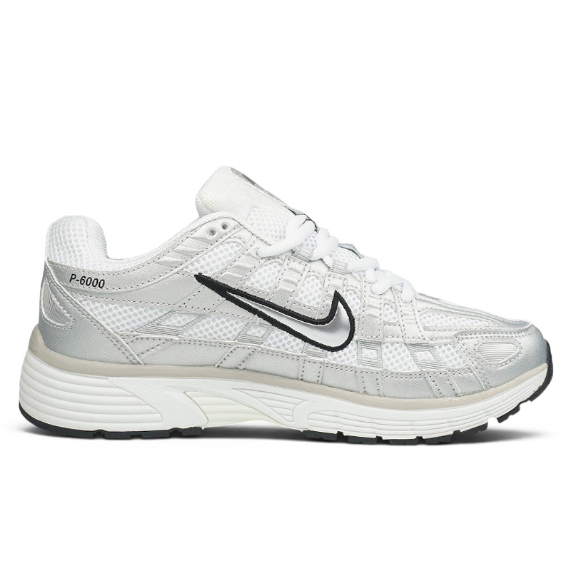 Nike P-6000 White Silver Black