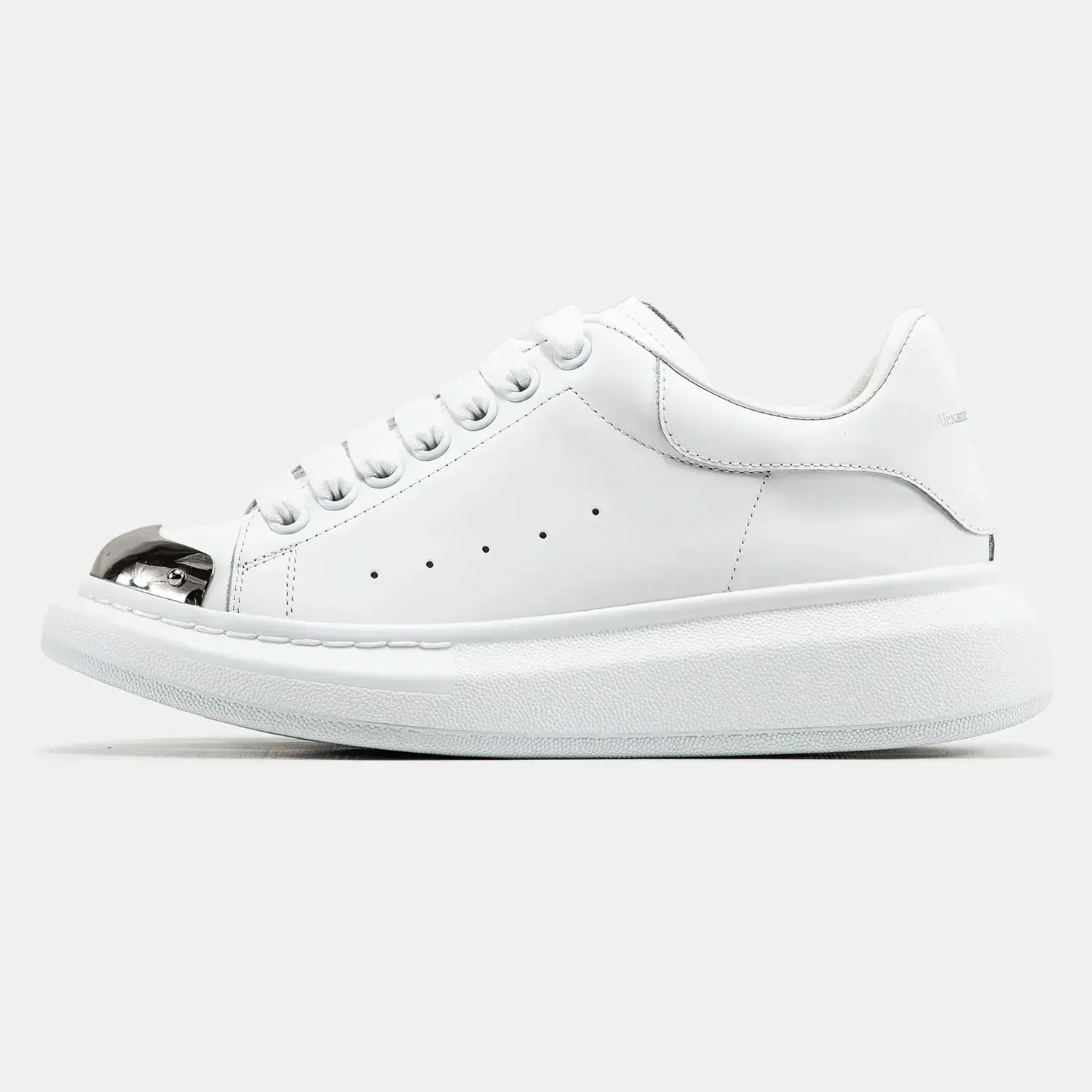 Alexander McQueen Oversized White Silver