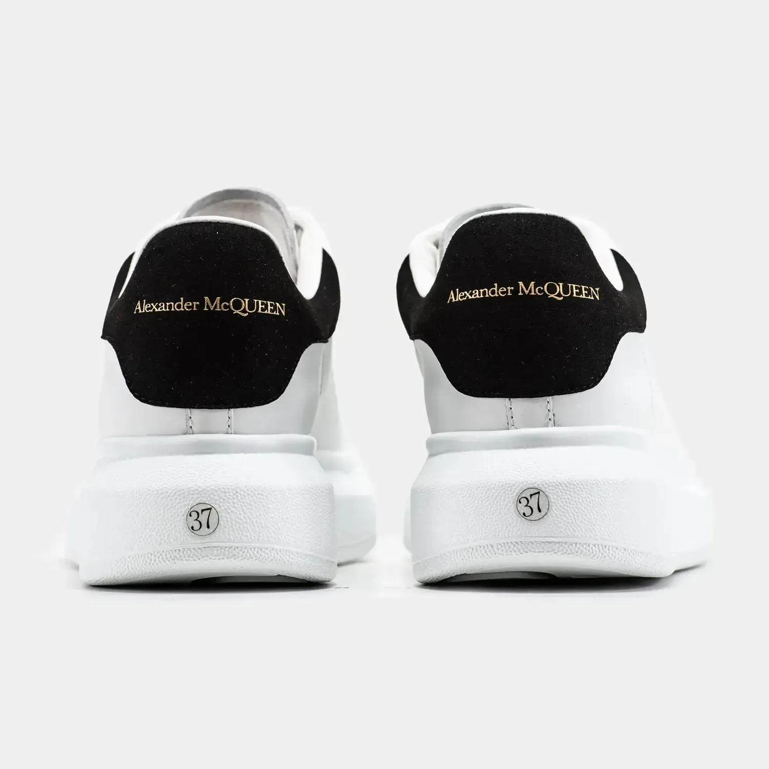 Alexander McQueen Oversized White Heel Black SNAMOVER-00940 - Зображення 5