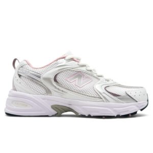 New Balance 530 White Silver Soft Pink