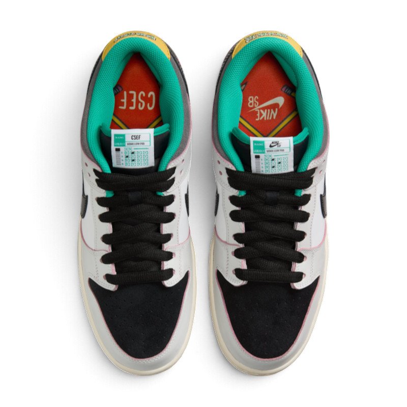 Nike SB Dunk Low Pro x CSEF White Clear Emerald HJ4132-100
