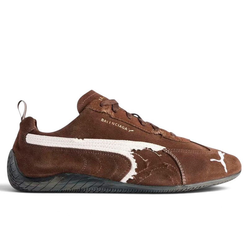 Puma Speedcat x Balenciaga Suede Distressed Brown White 847146WSDSD2910
