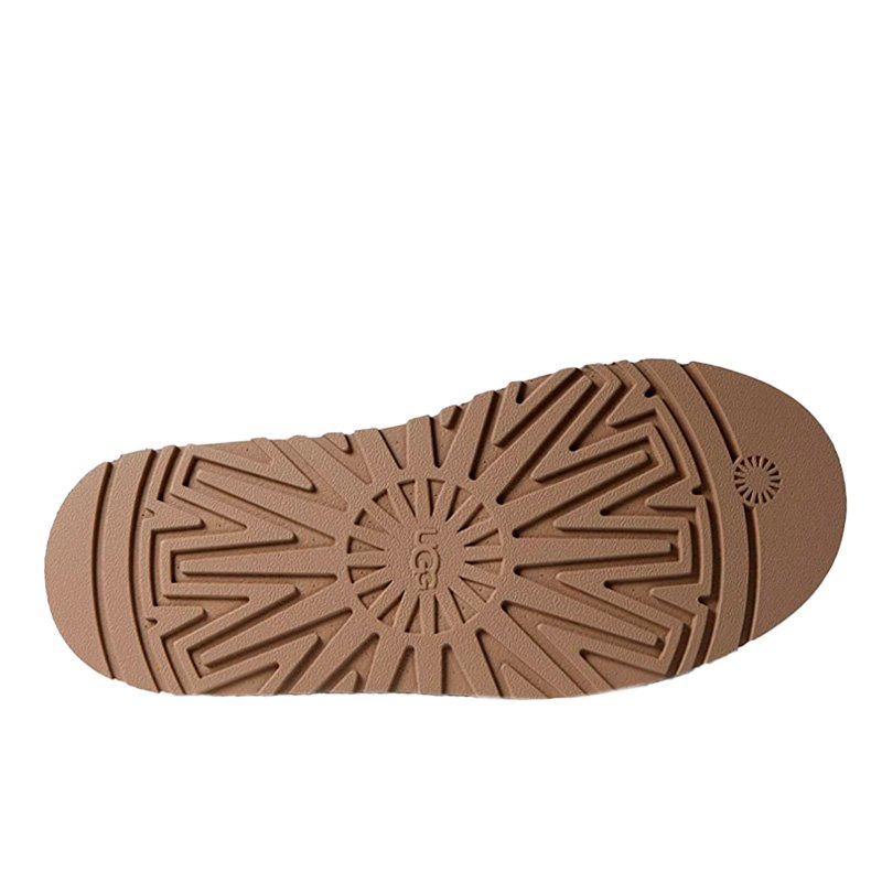 UGG Funkette Low Platform Boots Zip Chestnut 1122551