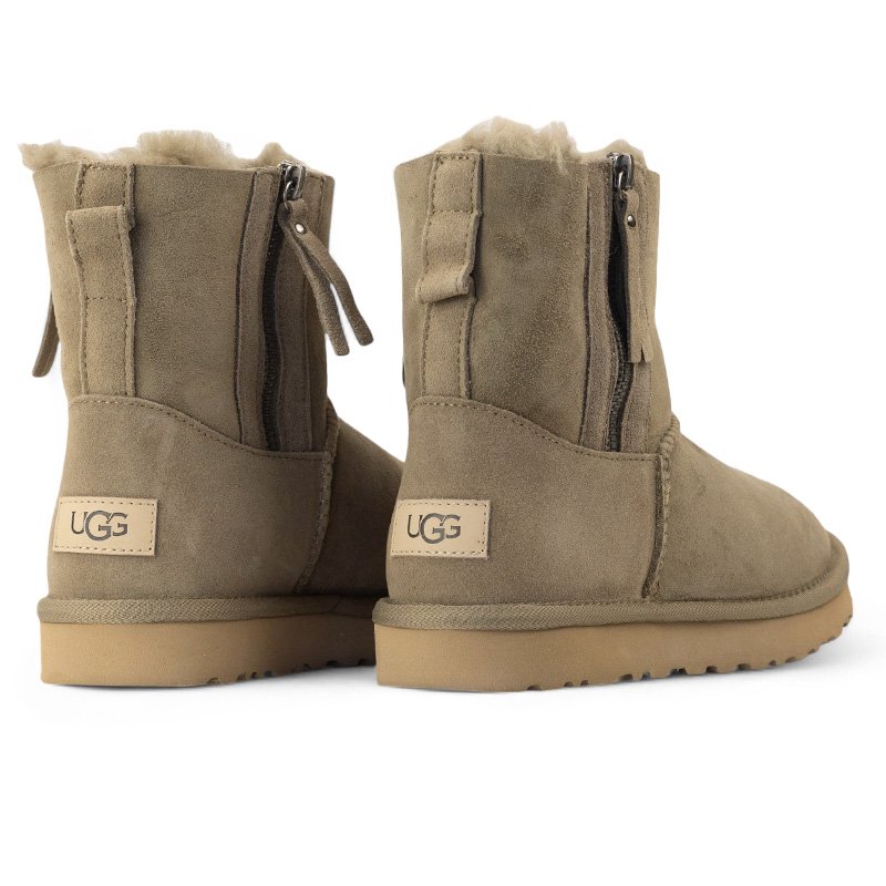 UGG Classic Short Zip Khaki