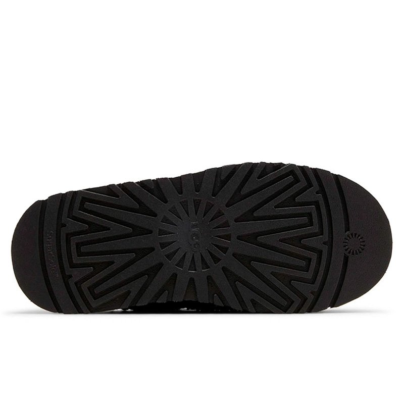 UGG Tazz Slipper Heritage Braid Black Platform 1143976-BLK
