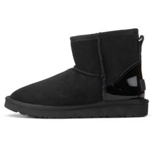 UGG Classic Mini Black Metallic Suede