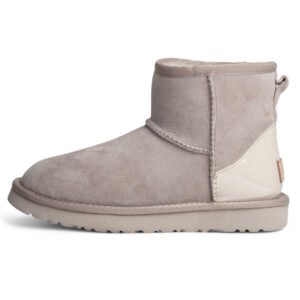UGG Light Grey Metallic Suede