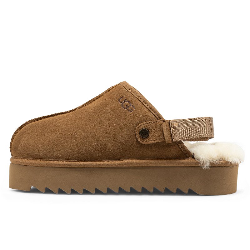 UGG Lanah Clog Platform Chestnut