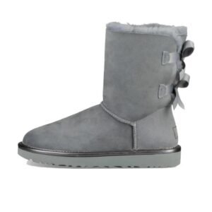 UGG Classic Short Bailey Bow II Metall Grey