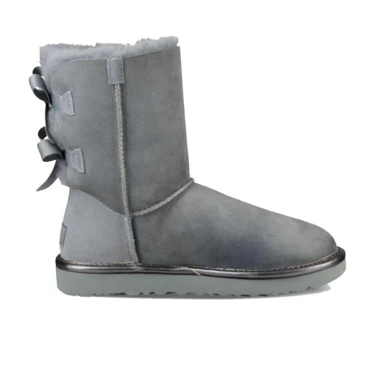 UGG Classic Short Bailey Bow II Metall Grey