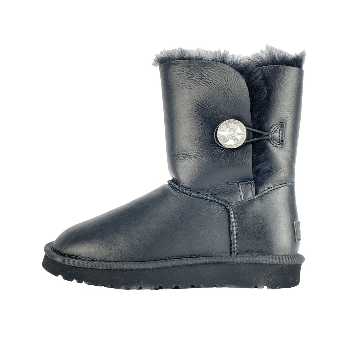 UGG Classic Short Bailey Button Black Bling
