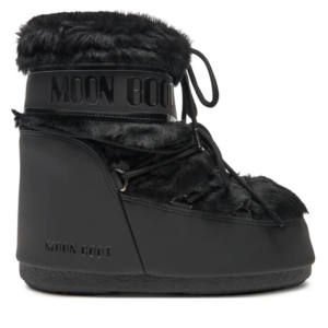 Moon Boot Icon Fur Black